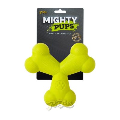 Mighty Pups Soft Tri-Bone Teething Toy
