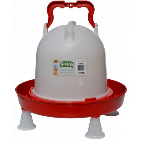 Supa Deluxe Heavy Duty Red & White Poultry Drinker
