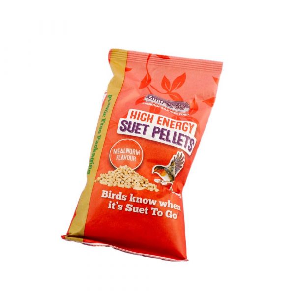810779 Suet To Go Suet Pellets Mealworm 500g 500g bag of Wild Bird Suet pellets Mealworm Flavour