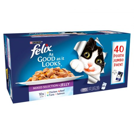 Felix As Good As It looks Mixed Selection in Jelly 40 pack 100g Pouches