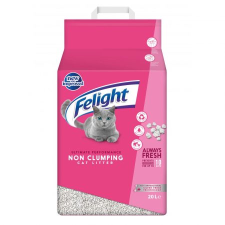 Felight Antibacterial Non-Clumping Cat Litter, 20ltr