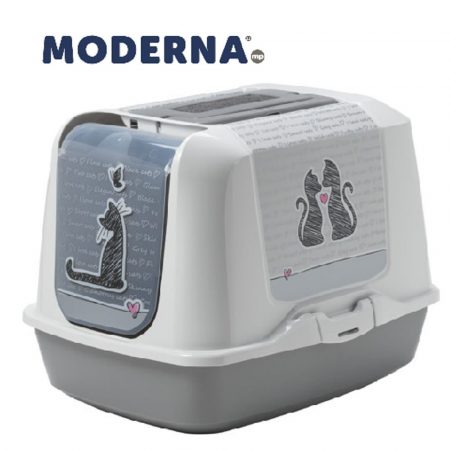 Moderna Trendy Cat Cats in Love Small Litter Box