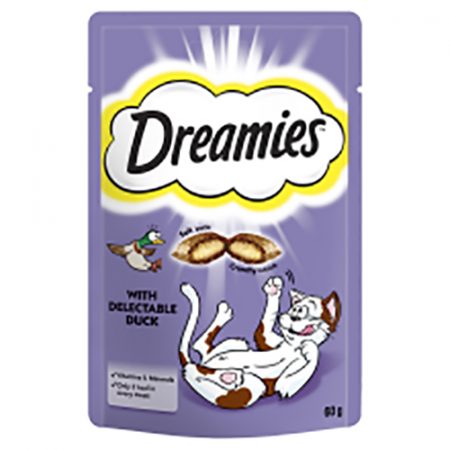 Dreamies Cat Treats Delectable Duck 60g