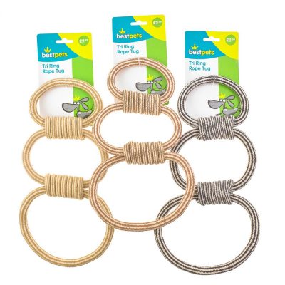 Set of 3-Ring Dog Tug Toys