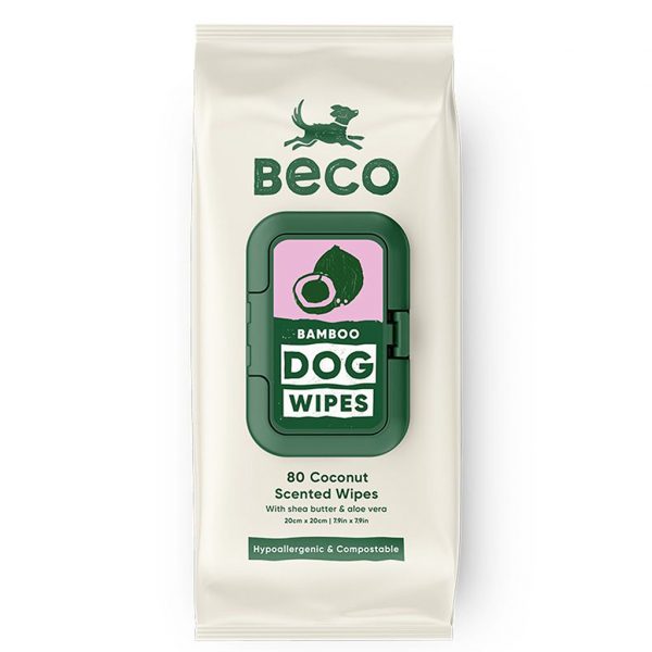 815041 Beco Dog Wipes Coconut 1000 Pack of Beco Bamboo dog wipes