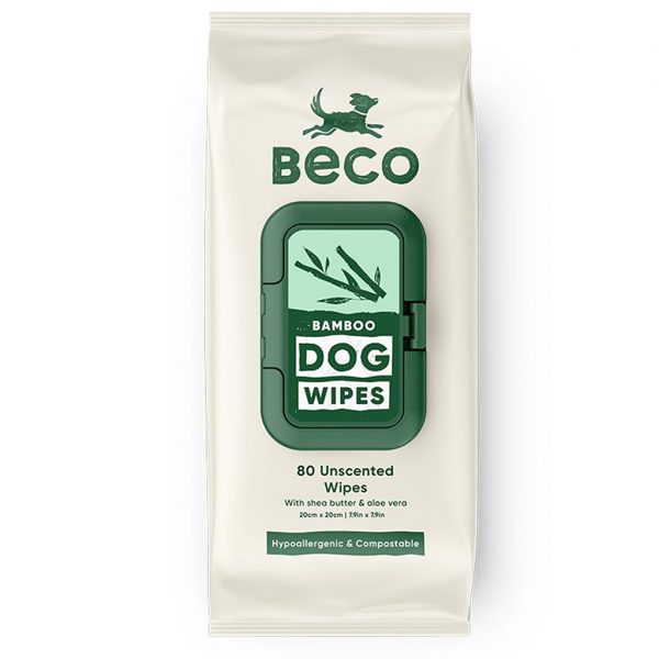 815043 Beco Dog Wipes Unscented 1000 Pack of Unscented Beco Bamboo Dog Wipes