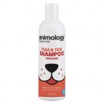Bottle of Dog Flea and Tick Shampoo