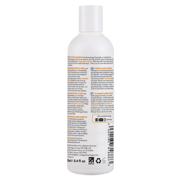 Animology Essentials Honey Shea Back of Bottle 1080px Animology Essentials Honey Shea Back of Bottle 1080px