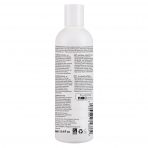 Rear label of a 250ml bottle of Animology Essentials Oatmeal Shampoo for Dogs, detailing multilingual directions for use, ingredients, UK manufacturer details and the "Made in Britain" logo.