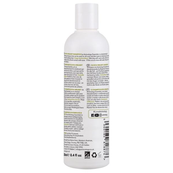 Animology Essentials Olive Walnut Back of Bottle 1080px Animology Essentials Olive Walnut Back of Bottle 1080px