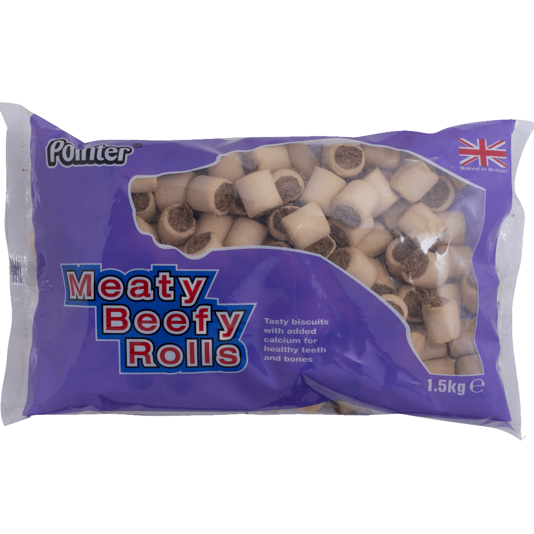 Pointer Meaty Beefy Rolls 1.5kg