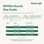 Baskerville INVISA dog muzzle size guide