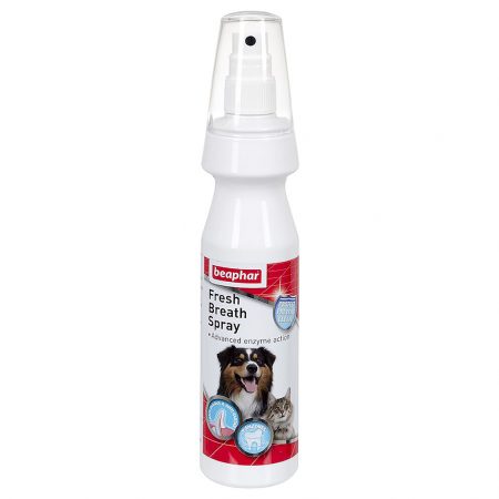 Bottle of Beaphar Fresh breath Spray for cats and dogs