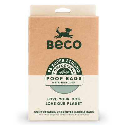 Beco Plant Based Compostable Dog Poo Bags with Handles