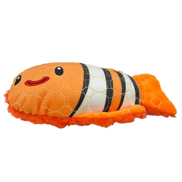 BiteForce Durable Dog Toy Clown Fish on side 1080 BiteForce Durable Dog Toy Clown Fish on side 1080