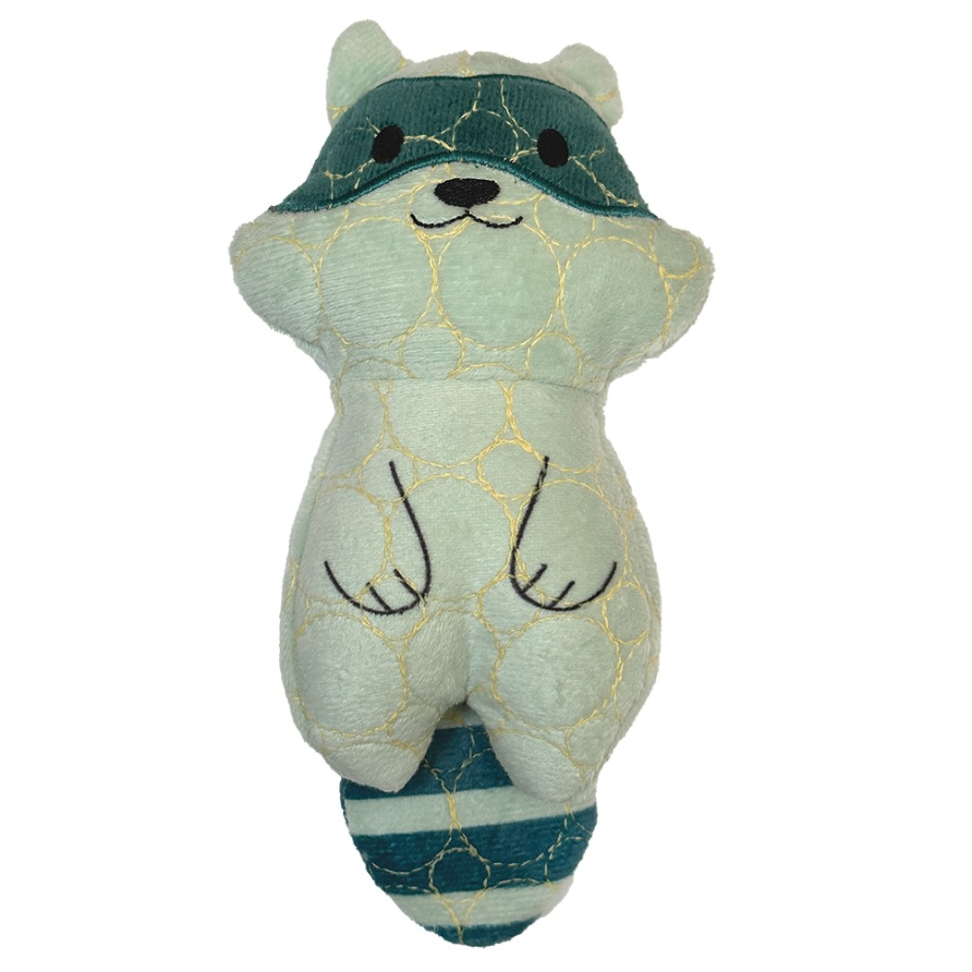 Bite Force Racoon Durable plush dog toy