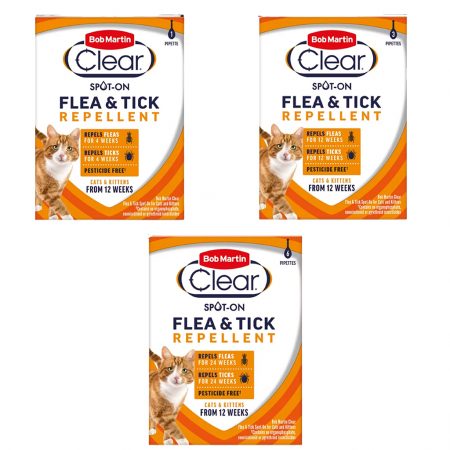 Bob Martin Clear Cat Flea and Tick Repellent Spot On