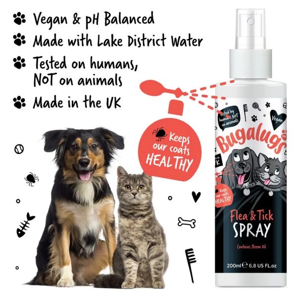 Bugalugs Flea & Tick Spray Bullet Points 1080 Bugalugs Flea & Tick Spray Bullet Points 1080