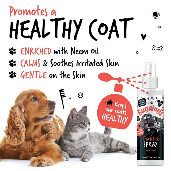 Bugalugs Flea & Tick Spray Healthy Coat 1080 Bugalugs Flea & Tick Spray Healthy Coat 1080
