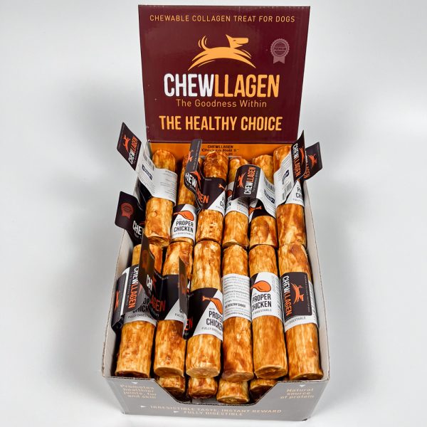 Chewllagen Chicken Roll 5in Retriever Box 1000 Chewllagen Chicken Roll 5in Retriever Box 1000