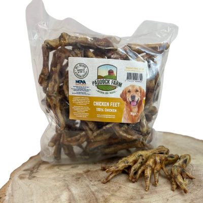 Paddock Farm Chicken Feet 1kg Natural Dog Treat
