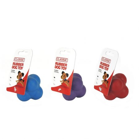 Classic Rubber Odd Balls Dog Toy 63mm