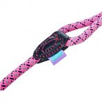 DL4749 Dog & Co Pink Slip Lead Close Up Leather Tab 1000