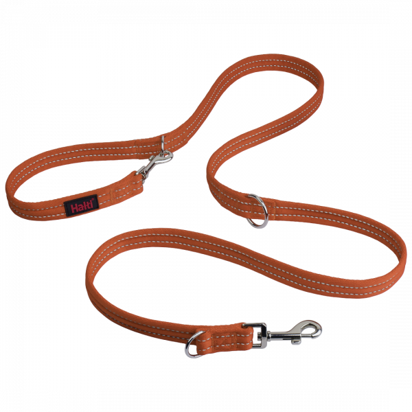 Halti Training Lead Reflective Burnt Orange 1080px Double Ended Burnt Orange Halti Training Lead with reflective stitching