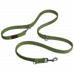 Double Ended Forest Green Halti Training Lead with reflective stitching