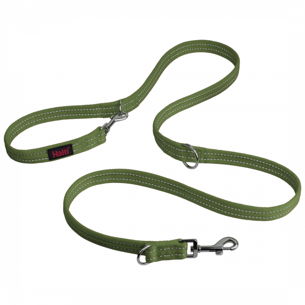 Halti Training Lead Reflective Forest Green 1080px Double Ended Forest Green Halti Training Lead with reflective stitching