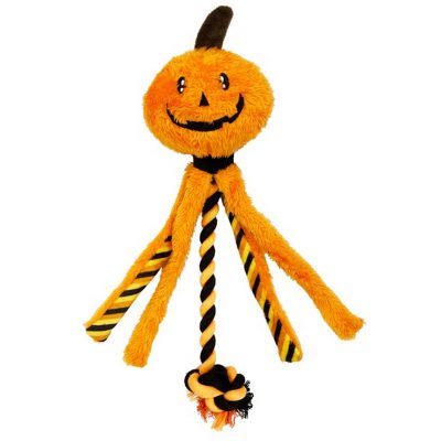 HappyPet Halloween Pumpkin Dangles Dog Toy