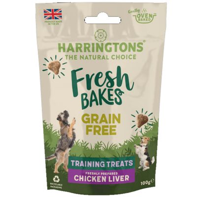 Harringtons Fresh Bakes Grain Free Dog Training Treats Chicken Liver 100g