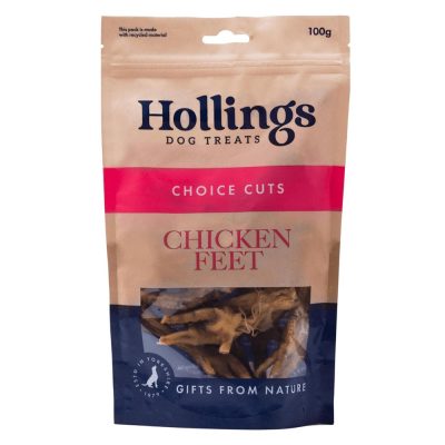 Hollings Chicken Feet 100g Natural Dog Treat
