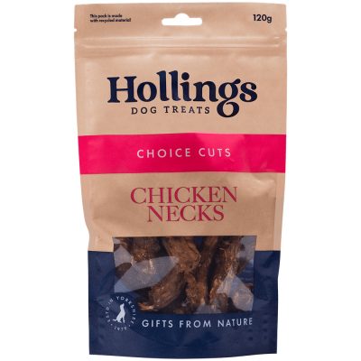 Hollings Chicken Necks 120g Natural Dog Treats