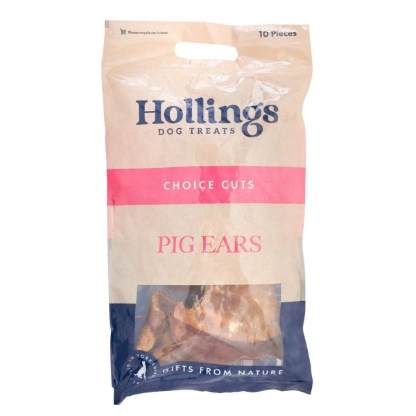 Hollings Pig Ears 10 Pack 1080px pack of 10 Hollings Pig Ears natural dog treats