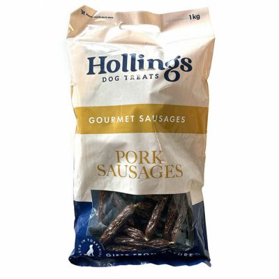 Hollings Gourmet Pork Sausages 1Kg Natural Dog Treats