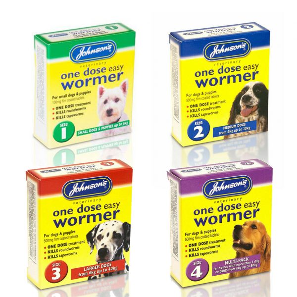 Johnsons One Dose Wormer family