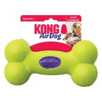 large Yellow Bones Shaped Dog Toy on hanging card