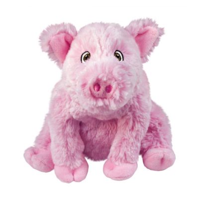 KONG Plush pink pig dog toy