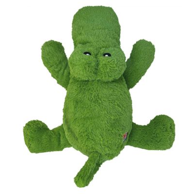 Green KONG Cozie Ali Alligator Plush dog toy