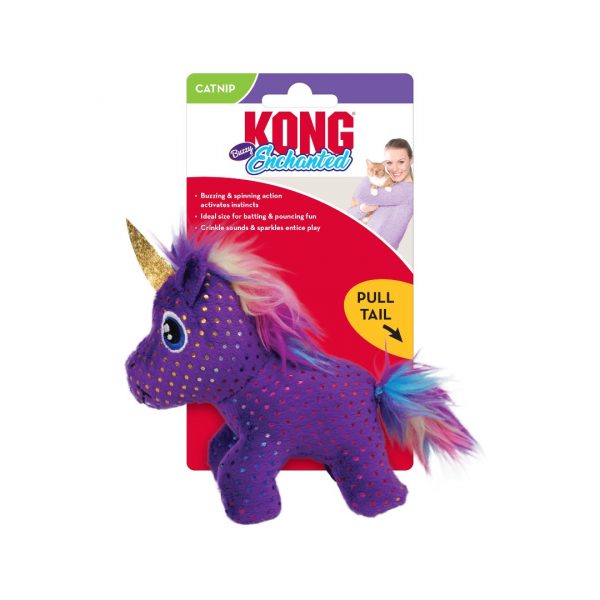 KONG Enchanted Buzzy Unicorn Cat Toy On Card 1080px KONG Enchanted Buzzy Unicorn Cat Toy On Card 1080px