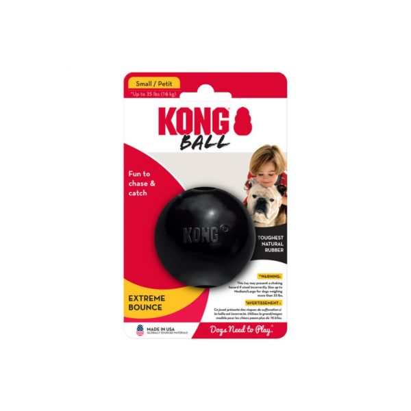 KONG Extreme Ball Small on card 1080 Small KONG Extreme Dog Ball in packaging