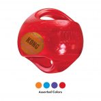 KONG Dog Toy Ball in Red with colour option swatches underneath - orange, blue, purple & red