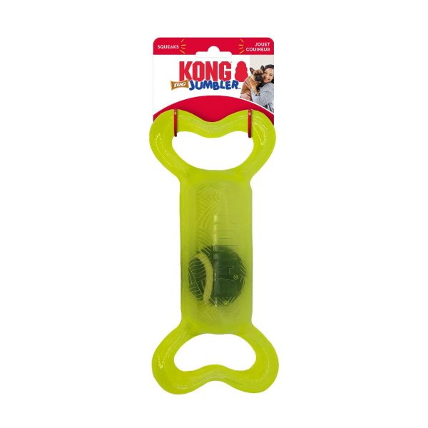 KONG Jumbler Tug Small Yellow on Card 1080px KONG Jumbler Tug Small Yellow on Card 1080px