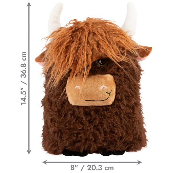 KONG Jumbo Highland Cow Brown Dimensions 1080px KONG Jumbo Highland Cow Brown Dimensions 1080px