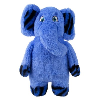 Cute blue KONG plush elephant dog toy
