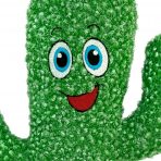 KONG Kickeroo Cactus Cat Toy Close Up Face 1080px