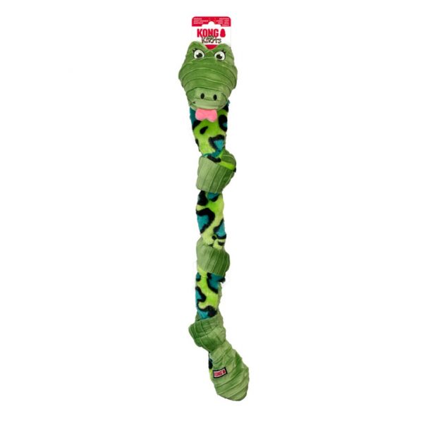 KONG Knots Snake Green on card 1080 Green Knotted Snake dog toy