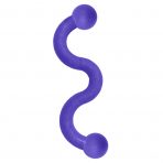 KONG Ogee Stick - wavy purple rubber stick dog toy