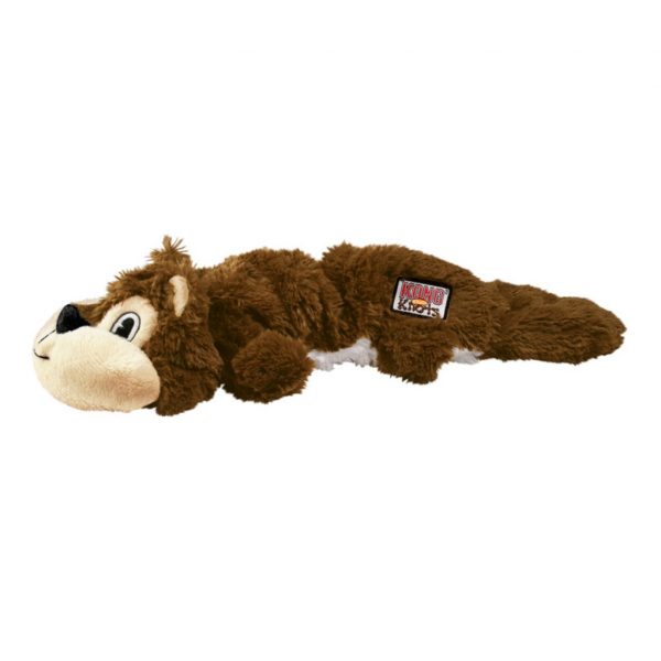 KONG Scrunch Knots Squirrel plush dog toy